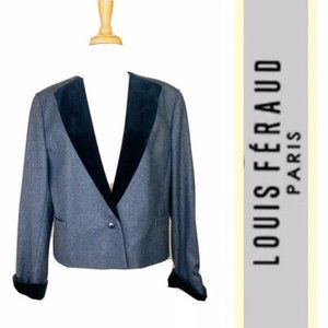 Louis Feraud Paris Bolero Jacket Wool Vintage Saks Fifth Ave NWT Size 14